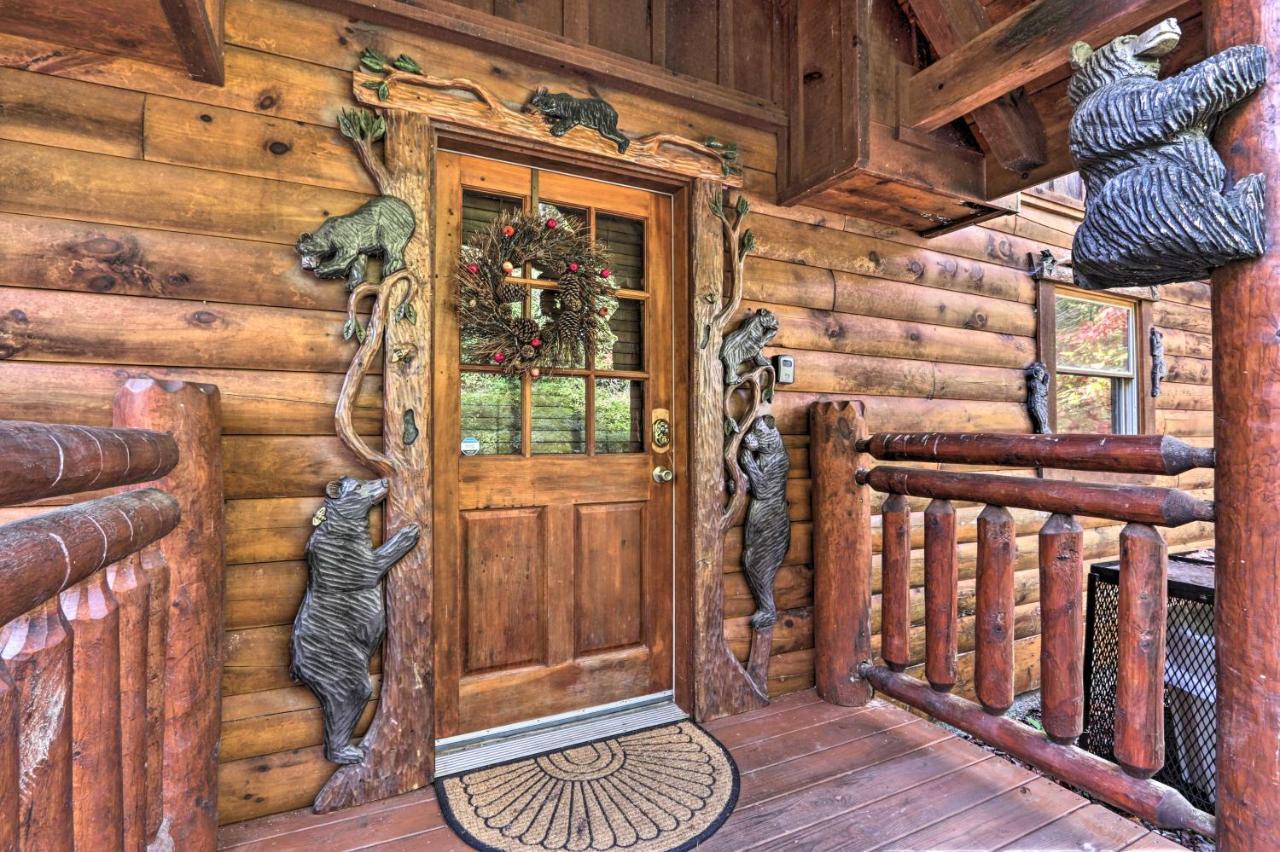 Smoky Mountain Log Cabin 7 Mi To Gatlinburg! Sevierville Exterior photo