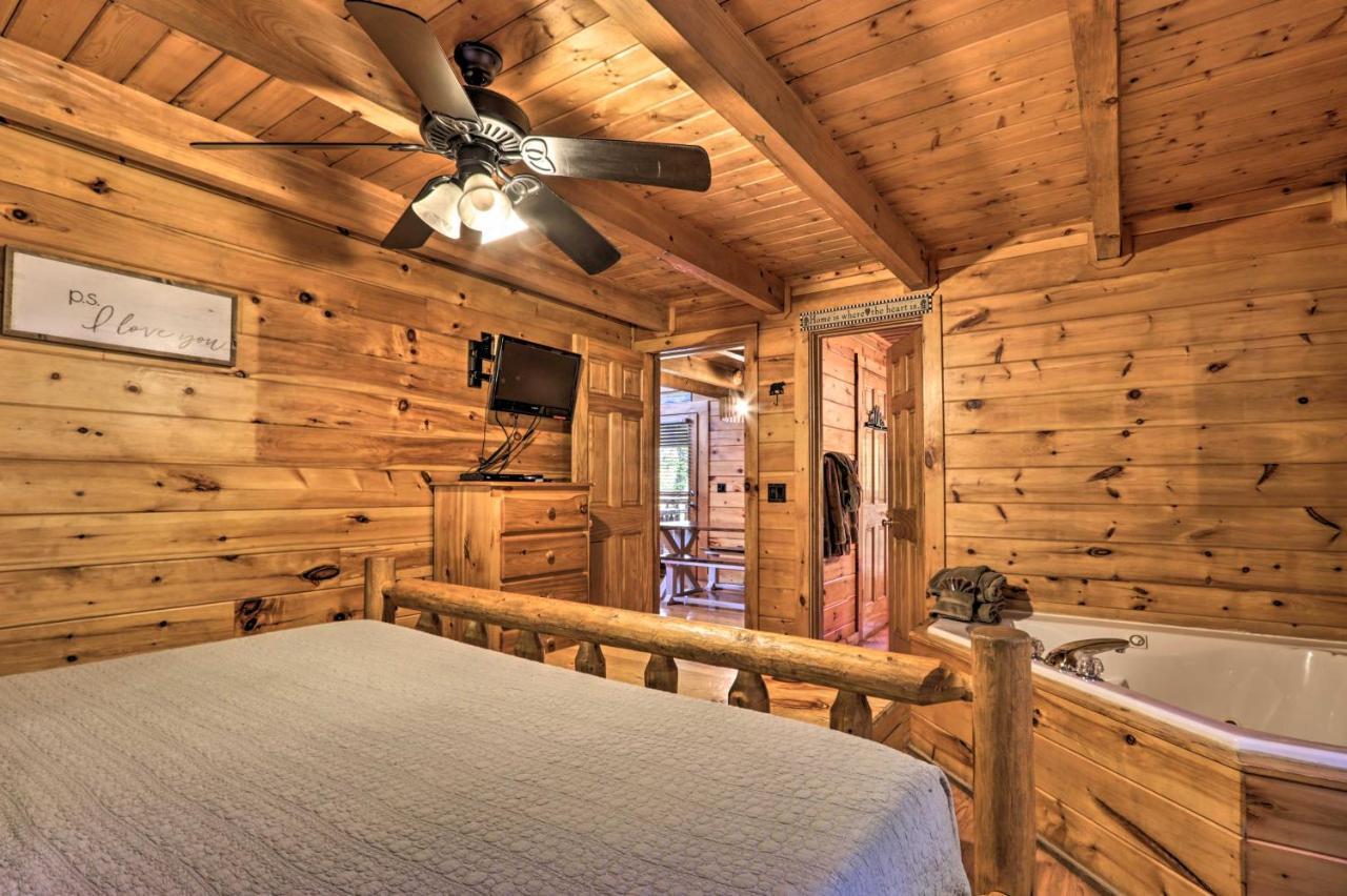 Smoky Mountain Log Cabin 7 Mi To Gatlinburg! Sevierville Exterior photo